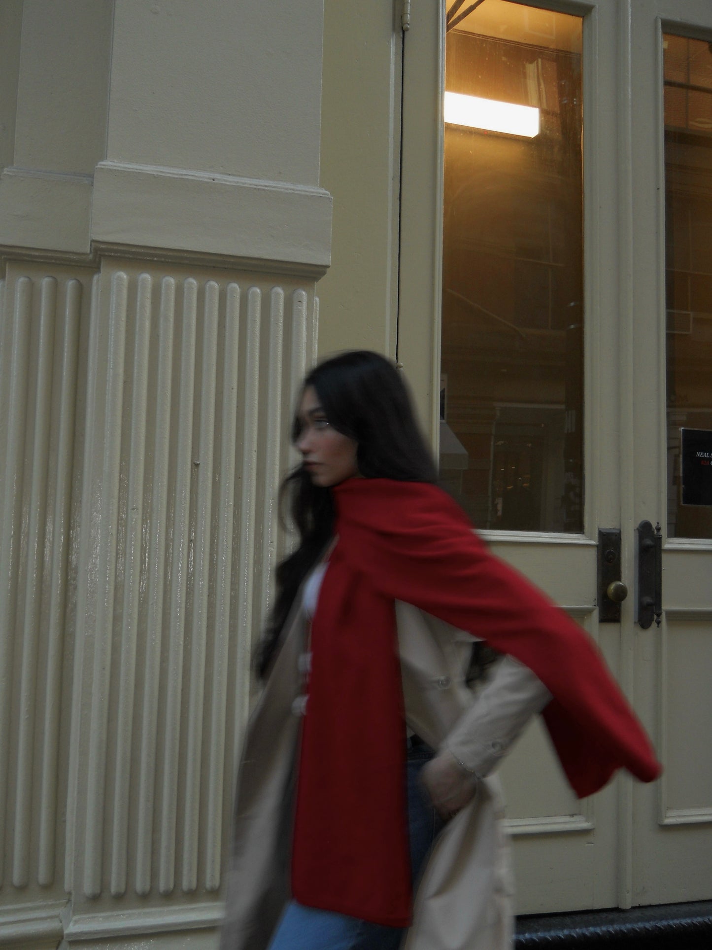Signature Knit Scarf - Cherry Red